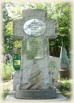 The monument on the place of the supposed reburial of Rezanov, the Holy Trinity cemetery. Krasnoyarsk.